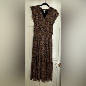 Gently used Roan and Ryan tiered midi dress in a medium